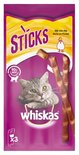 28x whiskas snack sticks rijk aan kip