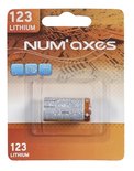 Numaxes lithium batterij cr123a