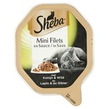 22x sheba alu mini filets konijn / wild in saus