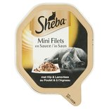 22x sheba alu mini filets kip / lam in saus