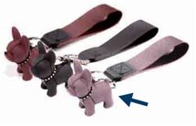 Croci sleutelhanger bulldog roze