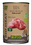 12x biofood organic hond 100% rund blik