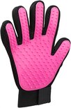 Trixie vachtverzorgingshandschoen mesh-materiaal / tpr roze / zwart