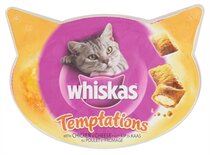 8x whiskas snack temptations kip/kaas