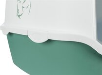 Trixie kattenbak vico met print groen / wit
