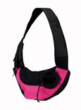 Trixie buikdrager sling draagtas roze / zwart