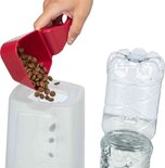 Trixie voerdispenser en waterdispenser kunststof grijs / taupe