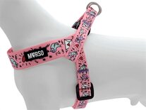 Morso mini hondentuig verstelbaar gerecycled sweet tweet roze