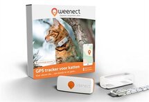 Weenect tracker kat wit