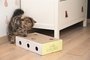 Beeztees kitten krabplank box riva geel / wit_