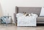 Trixie sofa bed harvey meubelbeschermer hoekig wit / zwart_