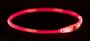 Trixie lichtgevende halsband usb flash light oplaadbaar tpu rood_