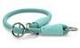 Morso half slip halsband hond regular rope gerecycled aquamarine blauw_